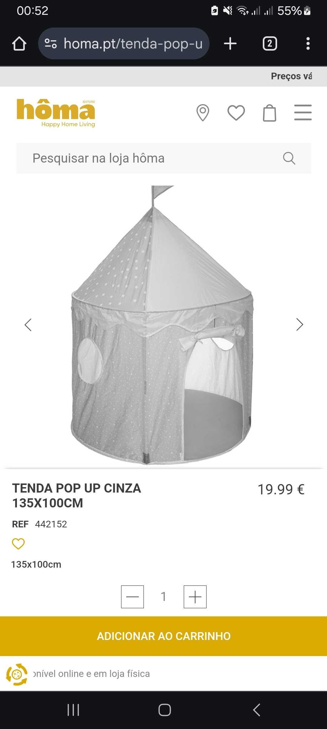 Tensa infantil cinza