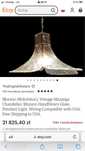 Lampa design art deco Bauhaus carlo nason murano wlochy vintage