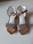 Buty eleganckie sandały dla dziewczynki na lato rozm. 27cm 17cm wkładk