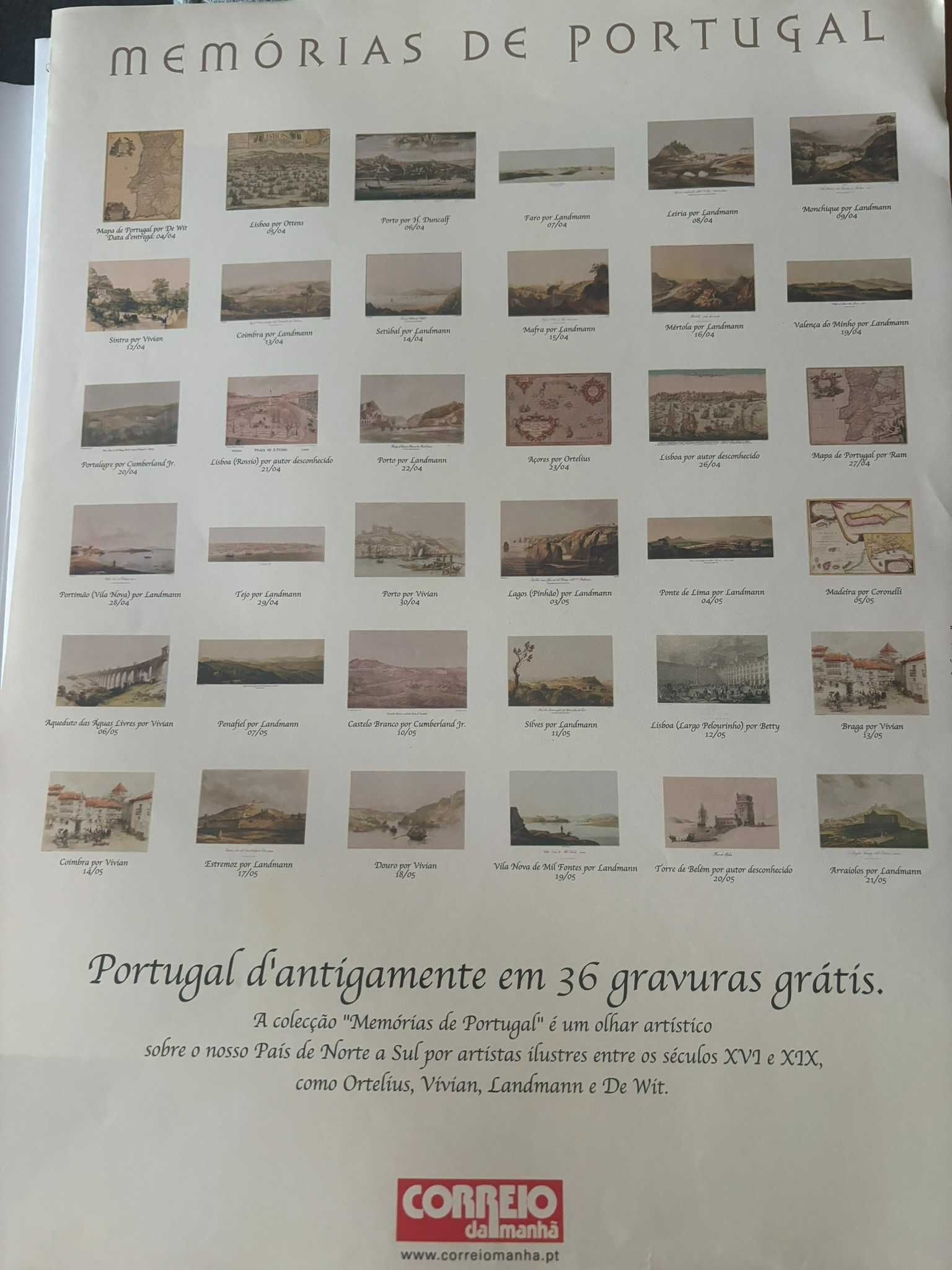 Conjunto Memórias de Portugal Correio da Manhã
