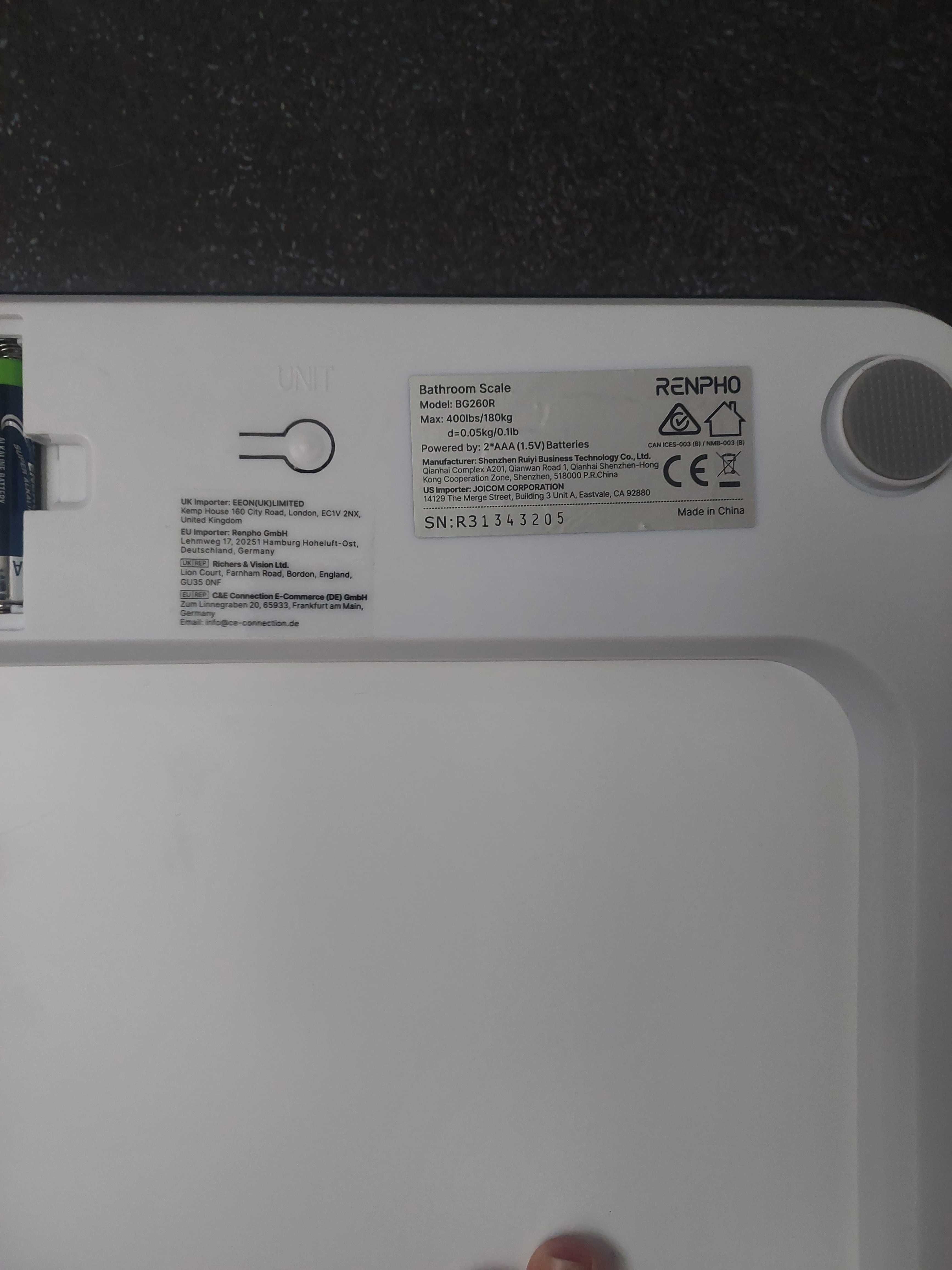 Waga łazienkowa RENPHO BG260R biała