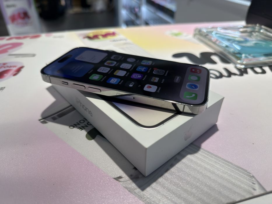 Apple iPhone 14 Pro 256GB perfekcyjny stan komplet OKSIKOM Tecza