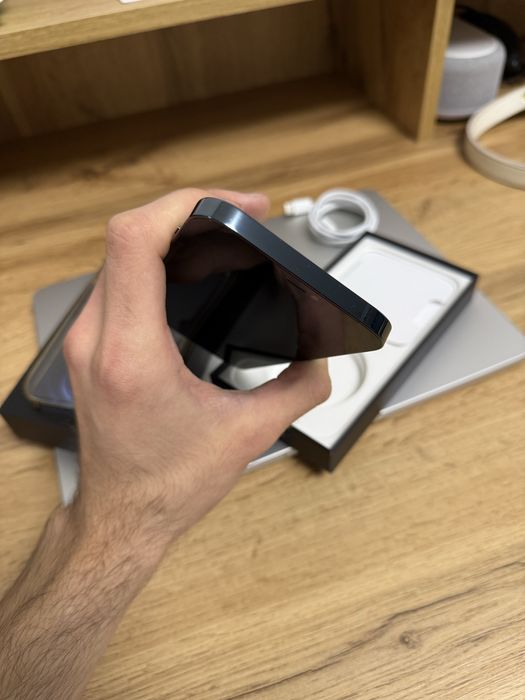 Телефон Apple iPhone 12 Pro Max 128 Gb Neverlock Pacific Blue акб 71%