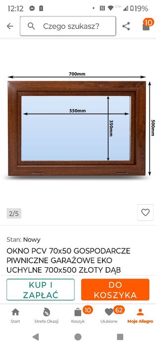 Okno gospodarcze - 2 sztuki