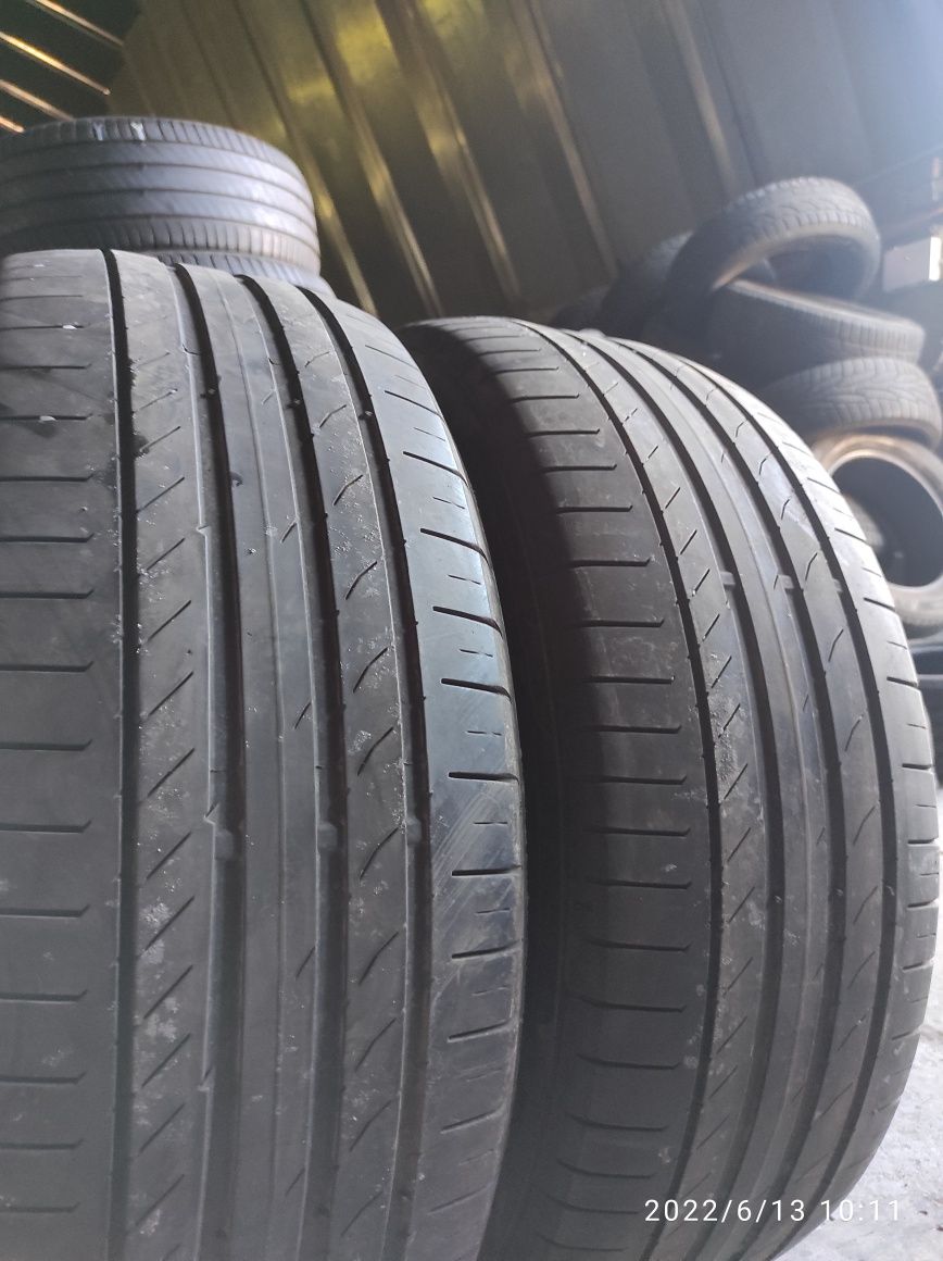 235.55.19 Continental 2шт лето БУ склад шины резина из Европы R19