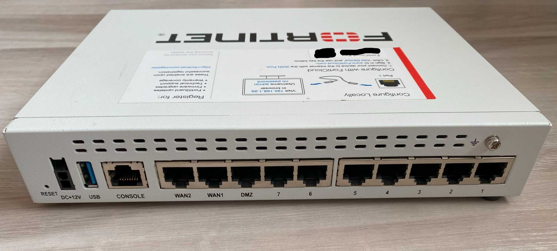 Fortinet Fortigate 60E Firewall router UTM