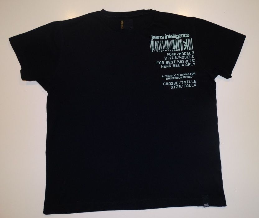Tshirt koszulka JACK&JONES czarna East 1975 rozm. L/XL
