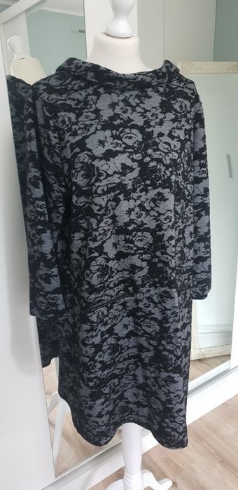Sukienka czarno szara XL