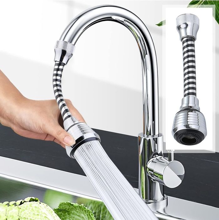 Extensão flexível para torneira misturadora de cozinha