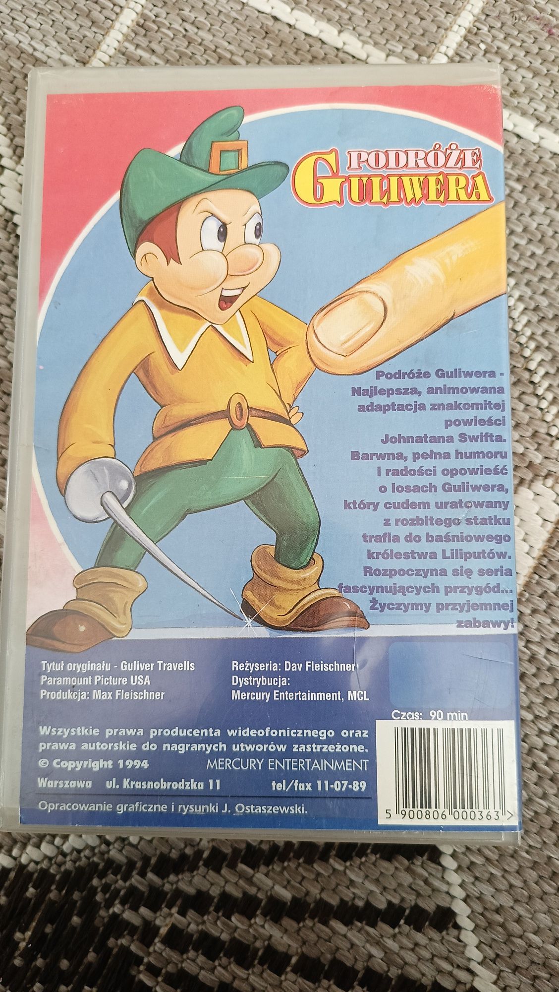 Podróże Guliwera - kaseta VHS