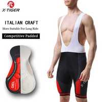 X-Tiger Bib Shorts Męskie Spodenki Kolarskie na szelkach Rower MTB 3XL