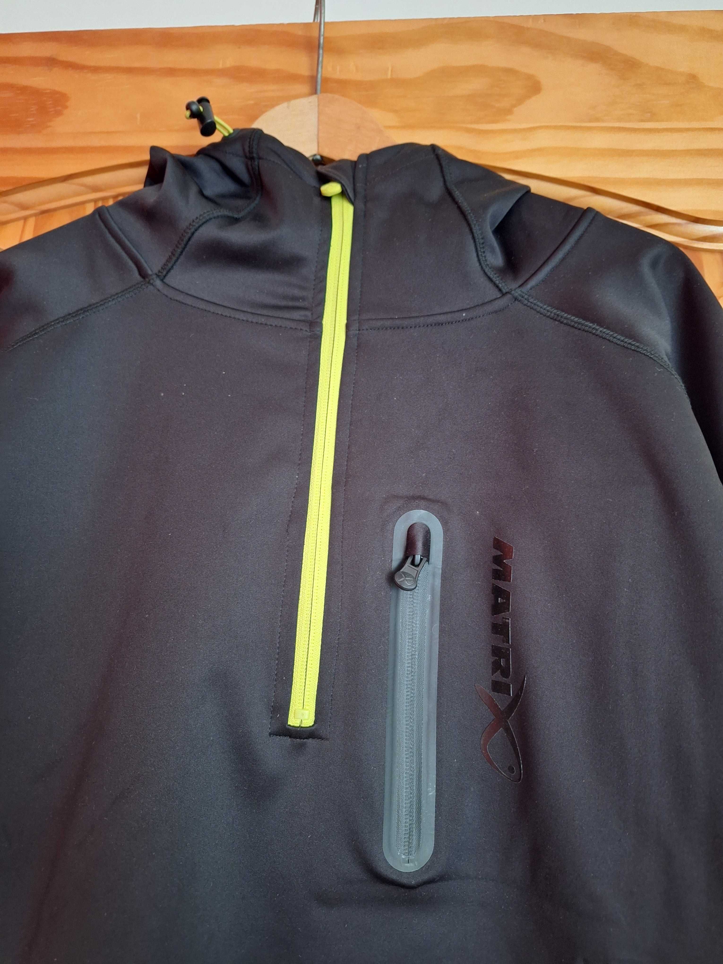 Bluza Matrix 1/4 Zip Sweat Black/Lime - roz. XL
