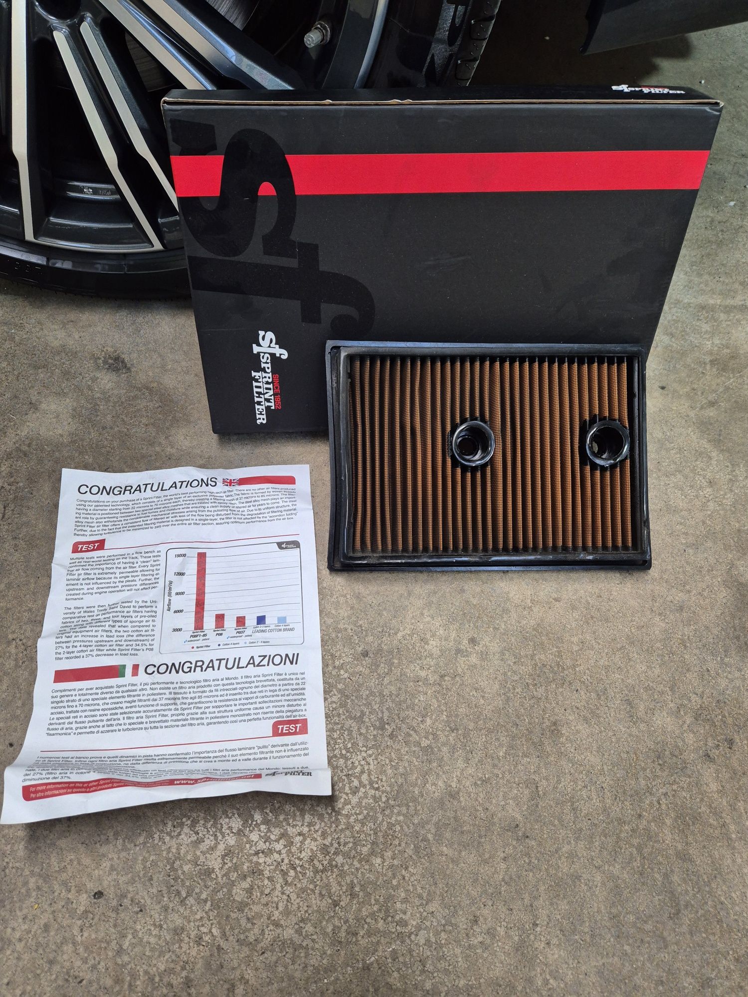 Filtro Ar SprintFilter volkswagen Golf