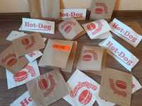 Бумажные Пакеты для Хот-Дога для Гамбургера  Бумажные Кульки