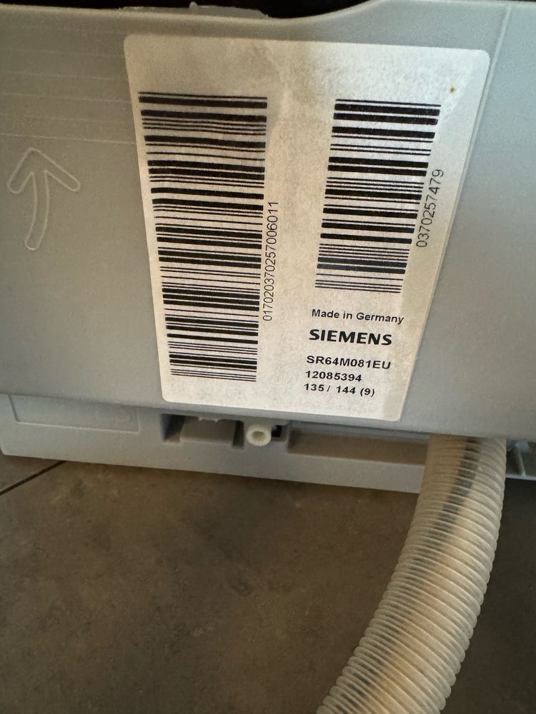 Zwywarka do zabudowy (45cm) Siemens SR64M081EU - Uszkodzona