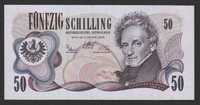 Austria 50 schilling 1970 - Raimund - stan bankowy - UNC -