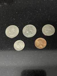 Lote moedas usadas USA