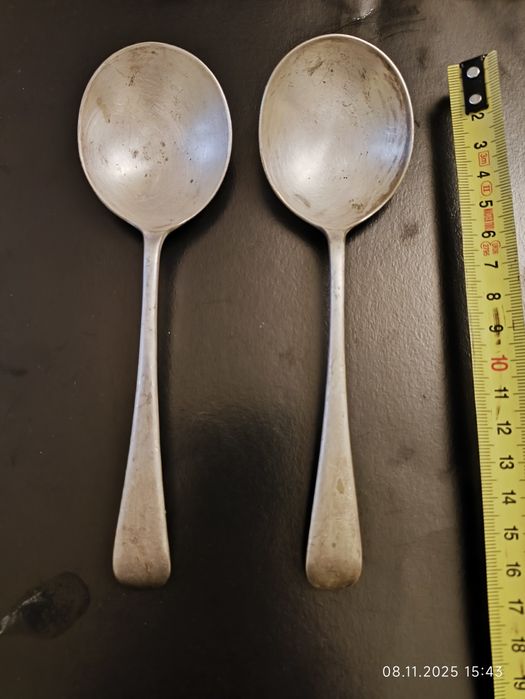 Ложки посеребрённые. Старые английские.