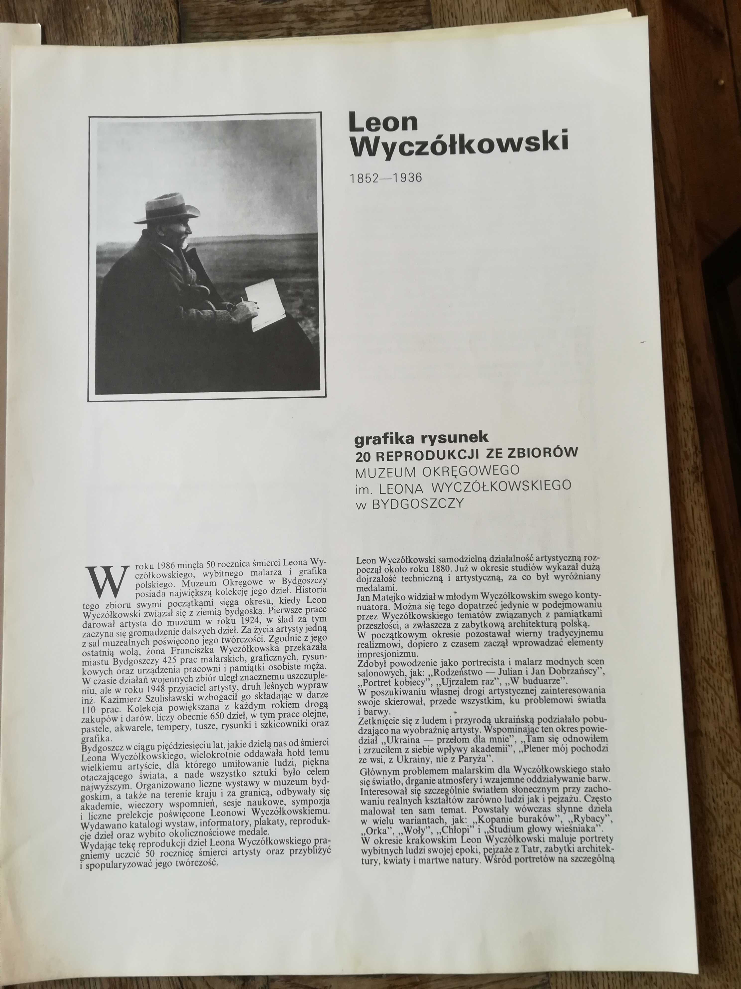 20 grafik rysunków Leona Wyczółkowskiego