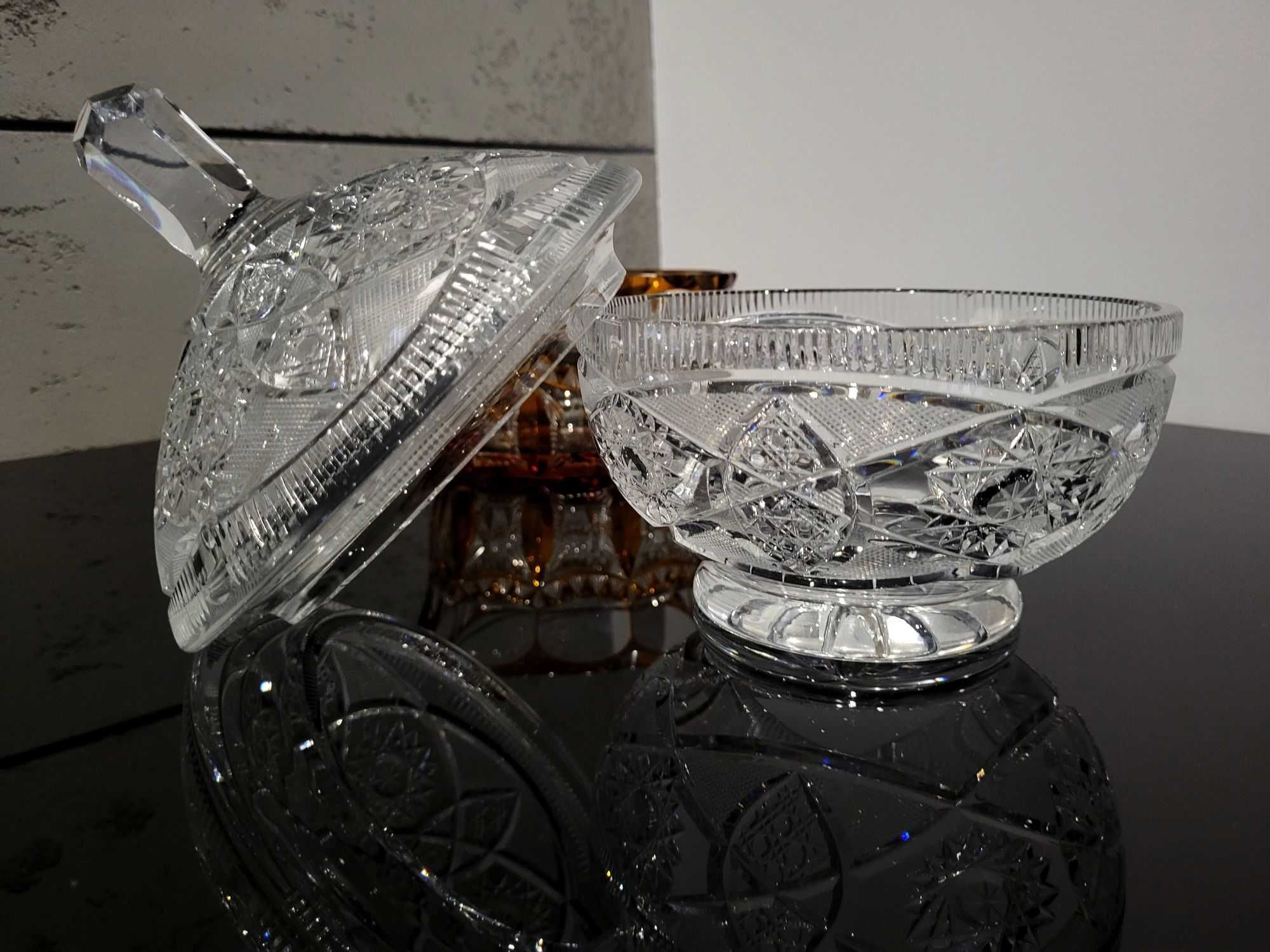 Bomboniera kryształowa PIĘKNA kryształ RETRO prezent