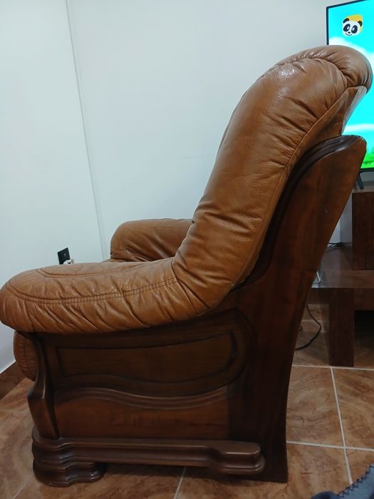 Sofas em couro..