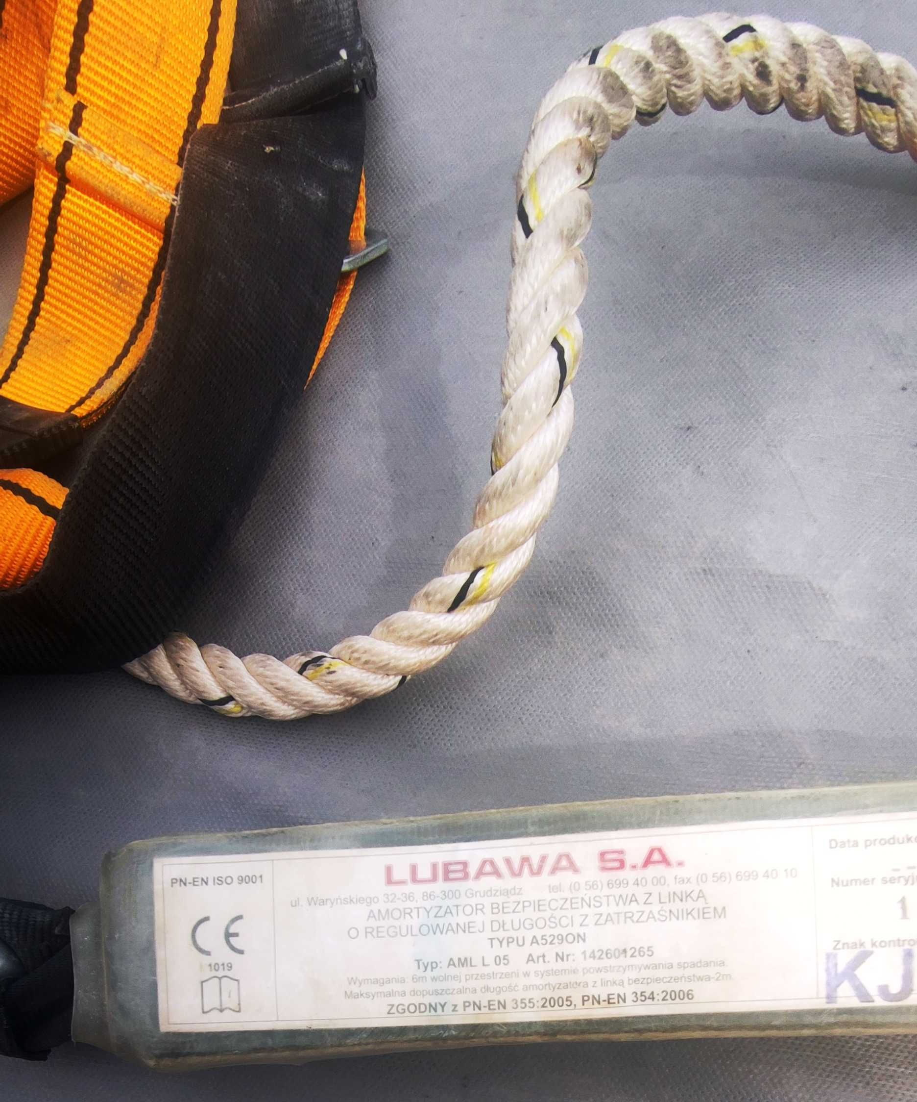 Szelki bezpieczeństwa do prac wysokościowych firmy Lubawa