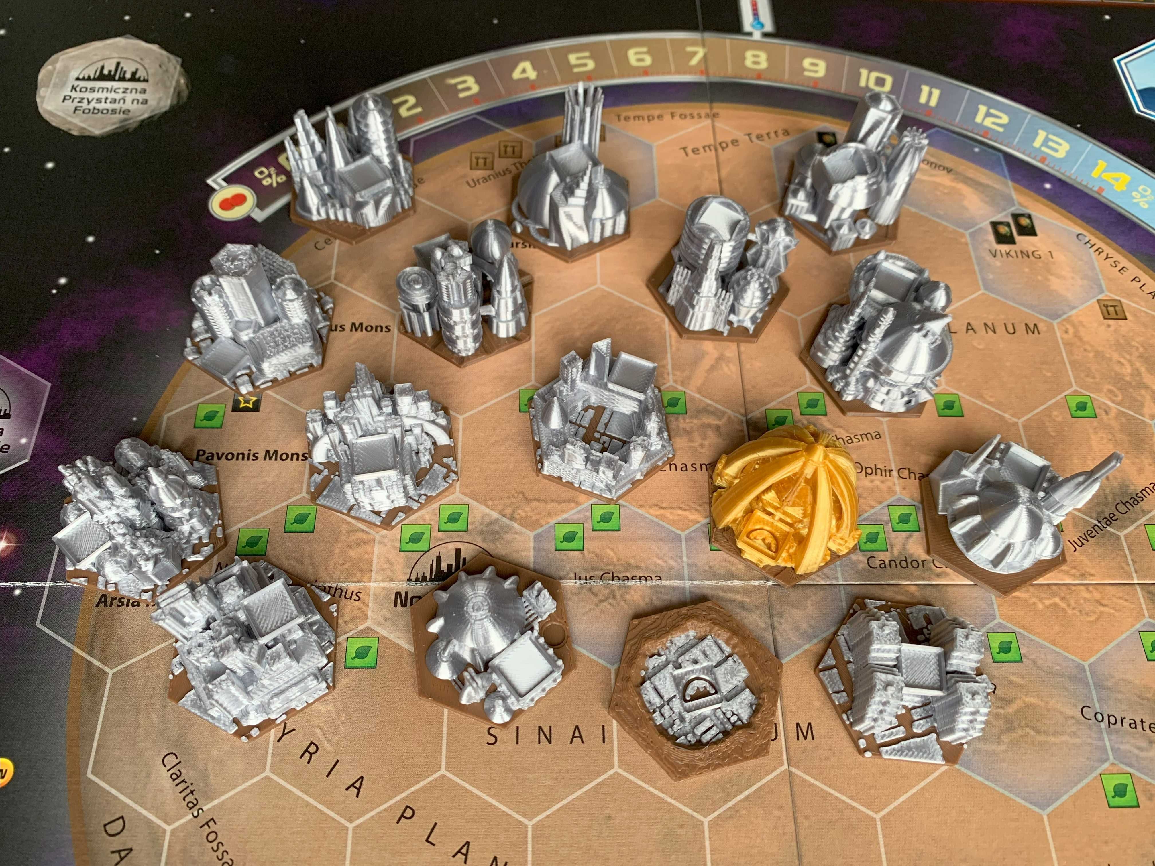 Terraformacja Marsa - komplet modeli 3D PREMIUM + organizer / insert