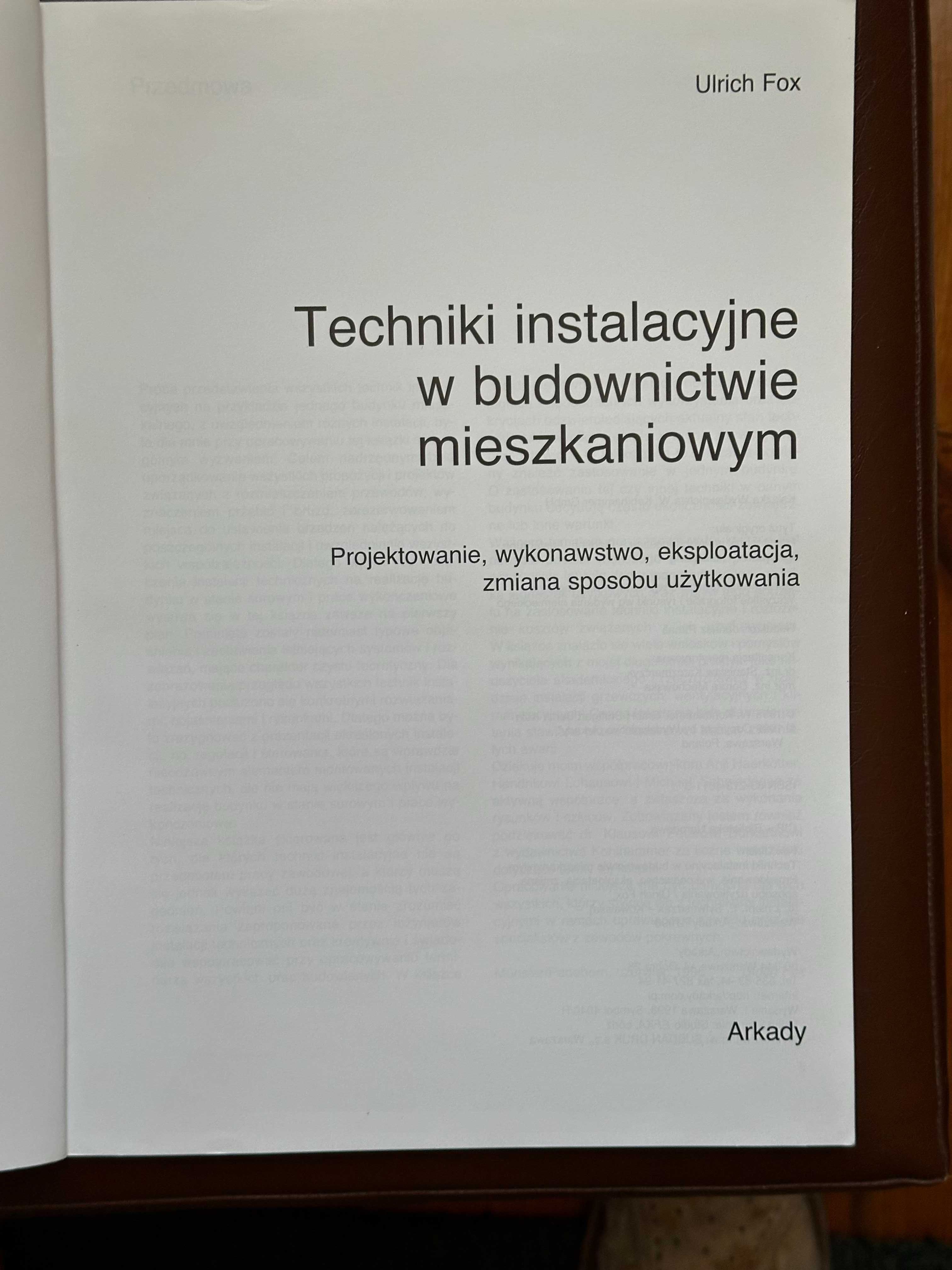 Techniki instalacyjne w budownictwie mieszkaniowym