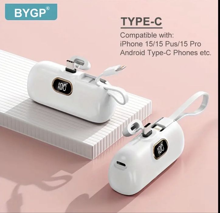 Міні Портативний Павербанк для Iphone / Android 5000 mAh Powerbank