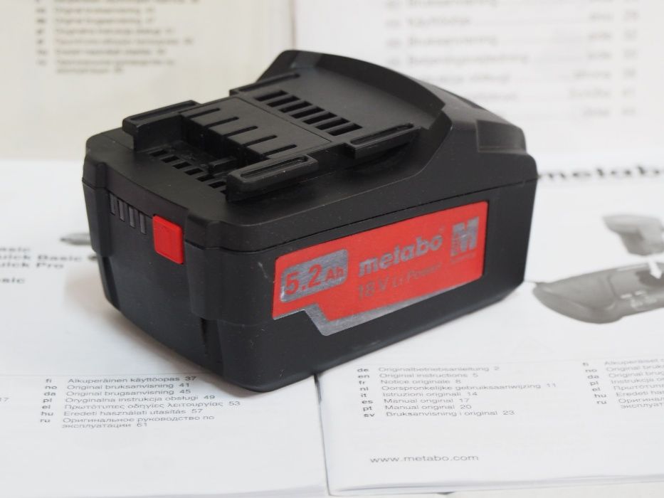 Bateria METABO 18v 5,2Ah akumulator LI-ION