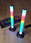 Rgb панель подсветка 2шт динамическая 30 см светомузыка пульт ДУ