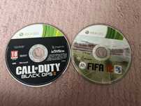 Gry xbox 360  widoczne na zdjeciu cena za 2 szt bez pudelek