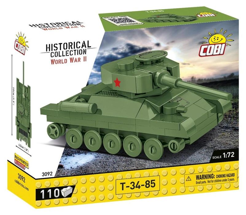 HC WWII T-34-85 pudełko,139x174 mm