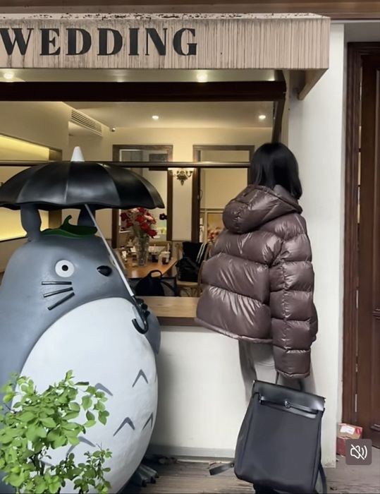 Пуховик шоколадний, натуральний пух! Зима S/M