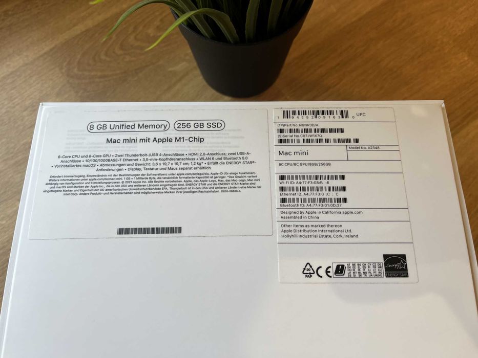 Apple Mac Mini M1 8GB RAM 256GB SSD w idealnym stanie z akcesoriami