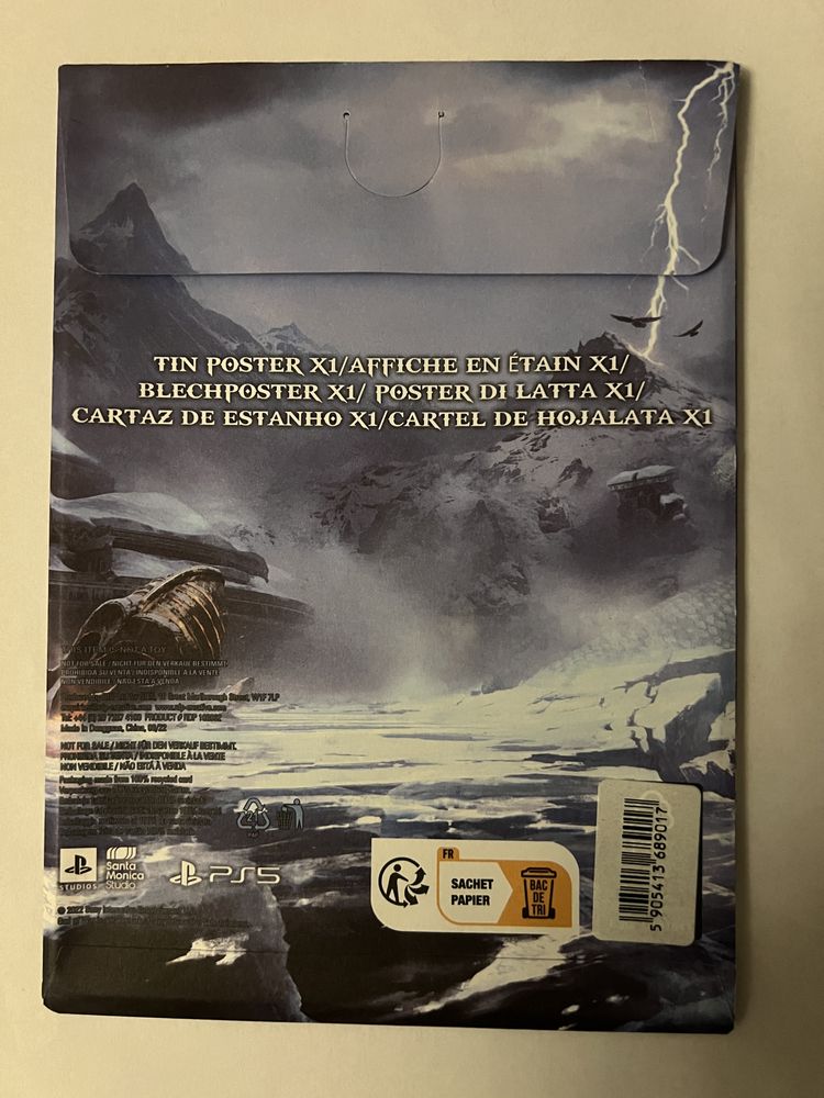 God of War Ragnarok Metalowy Plakat - METALPLATE + KOPERTA