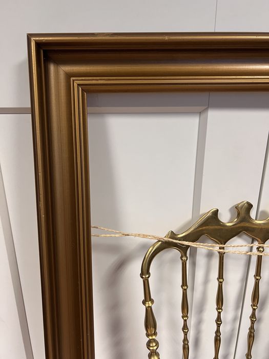 Rama do obrazu lustra obraz lustro antyk vintage drewniana złota