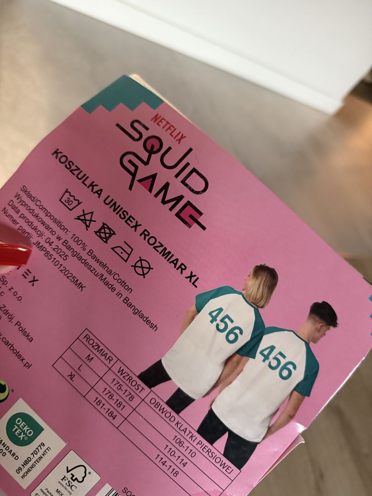 T-shirt. Squid Game. Koszulki M L XL.