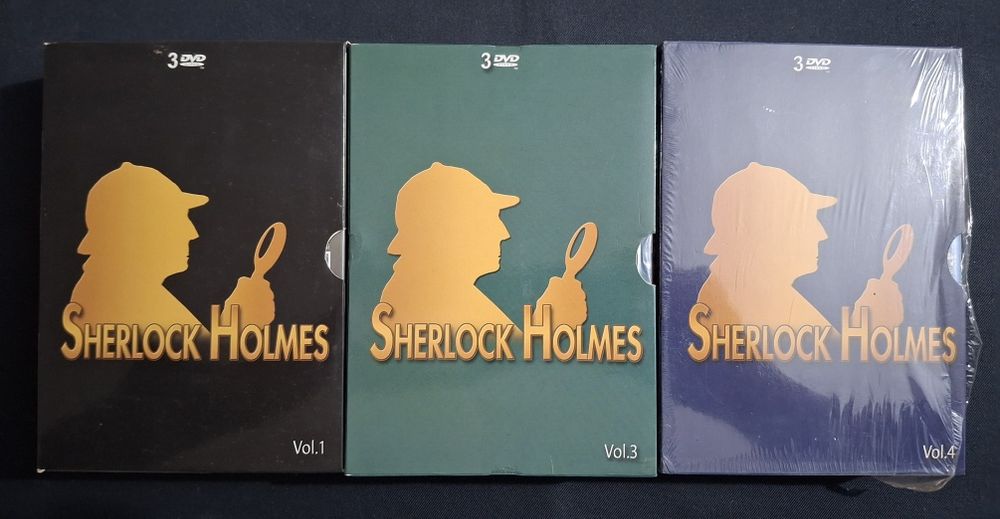 DVDs Sherlock Holmes.