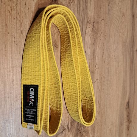 Żółty pas karate CIMAC 240 cm