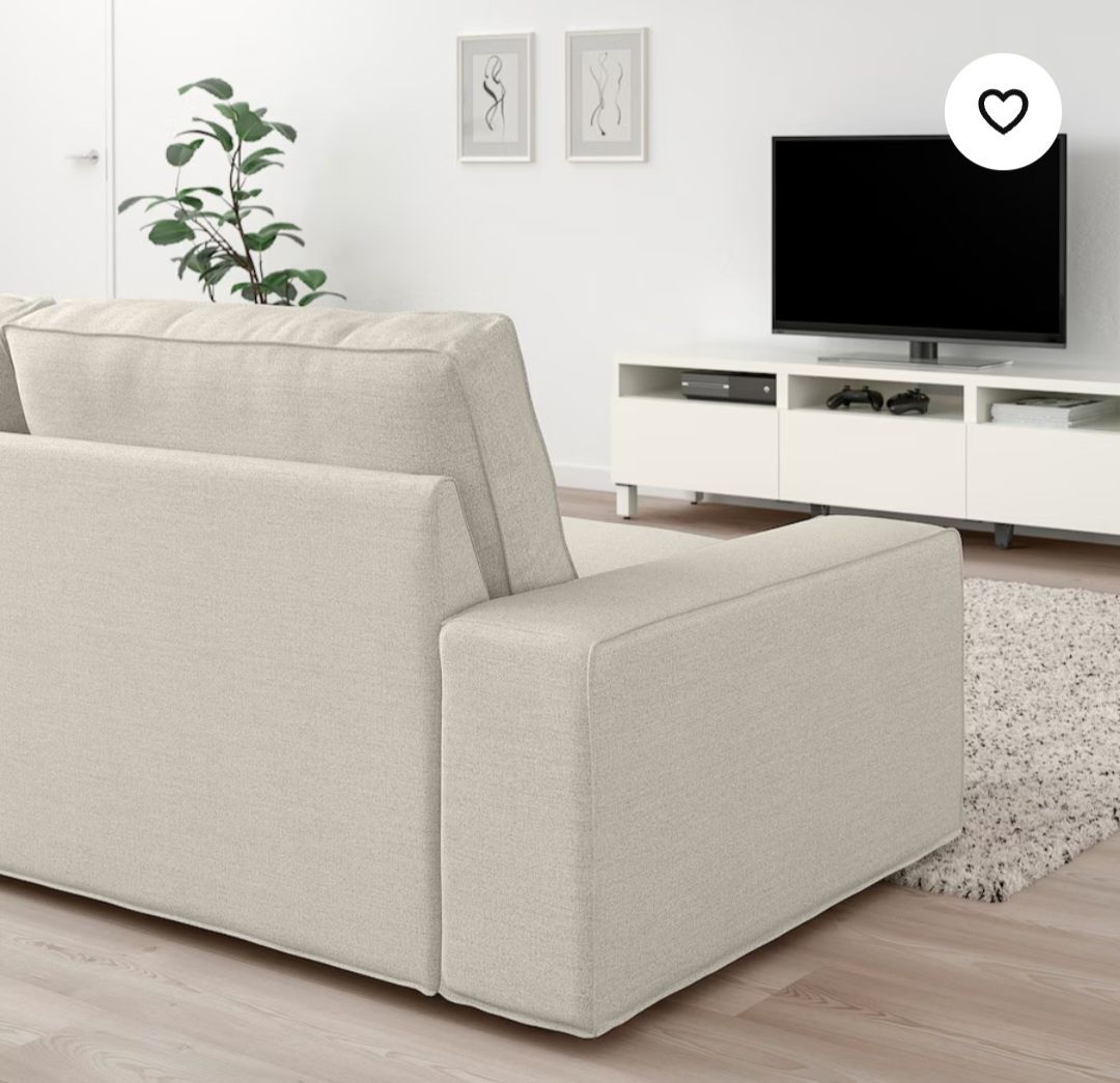 Nowa 1/2 Ceny Sofa Tallmarra beż KIVIK z Ikea Prawo/lewo Wymienne pokr