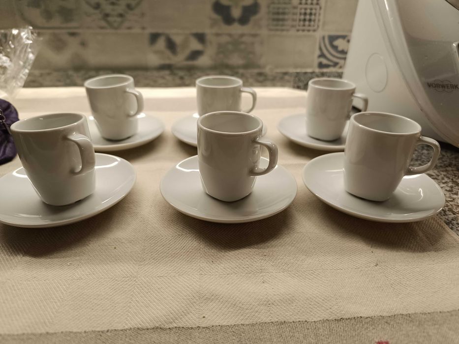 6 chávenas de Café Brancas IKEA