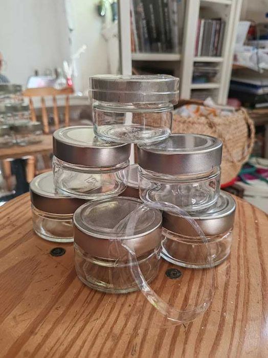 Conjunto de 15 frascos de vidro