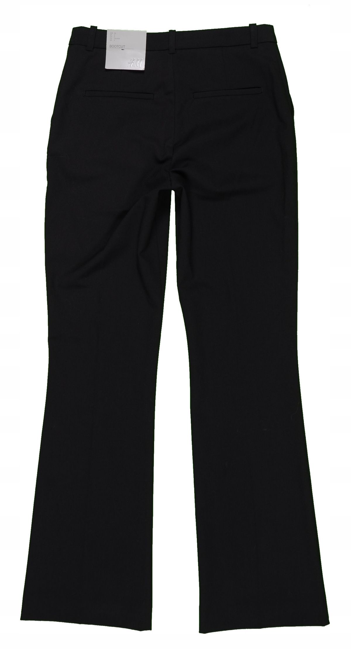 H&M czarne spodnie w kant BOOTCUT r. 32
