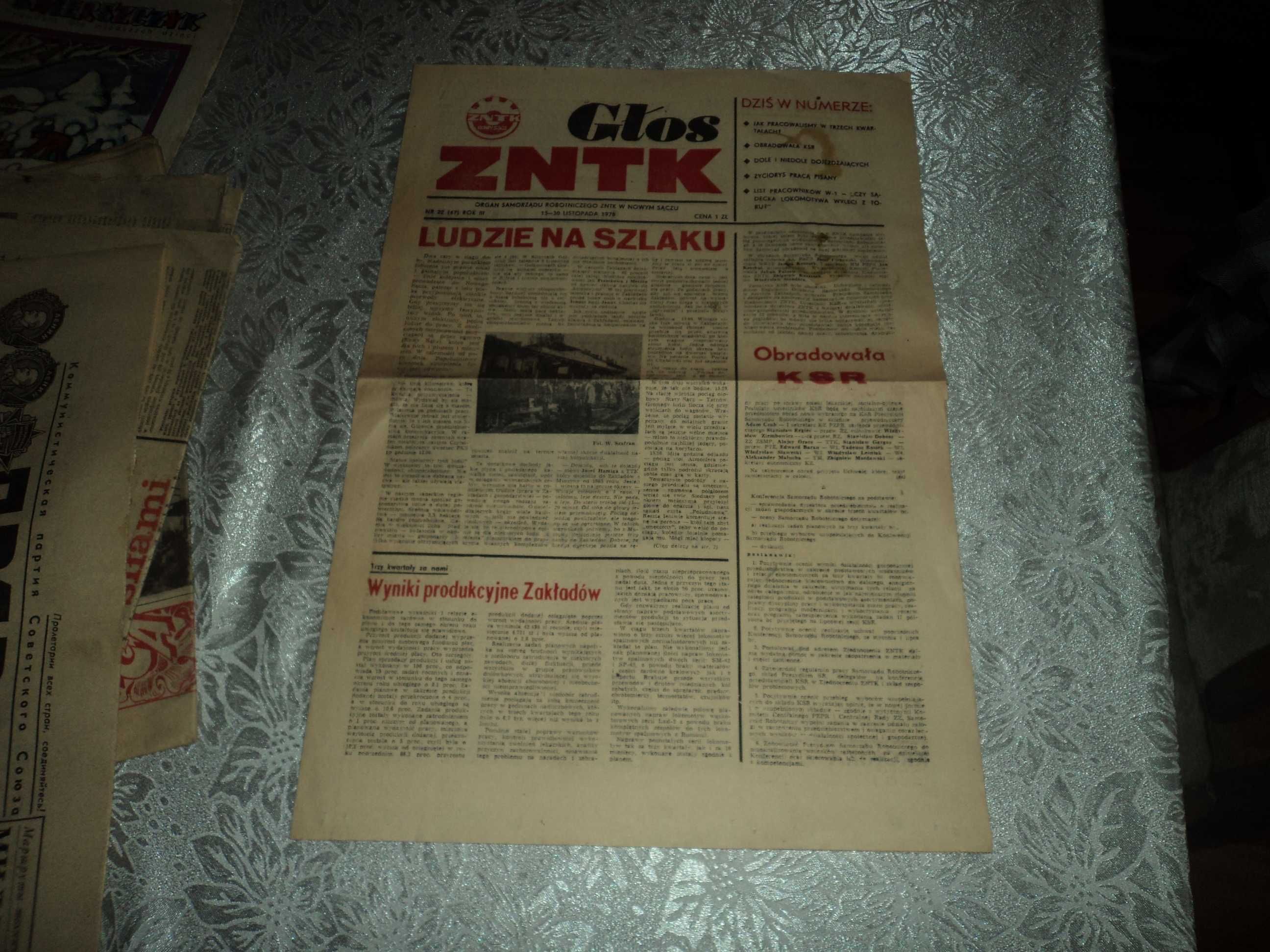 Czasopismo Głos ZNTK w Nowym Sączu 22/1978r.