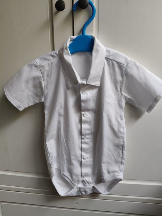 Biała koszula dla chłopca r.80