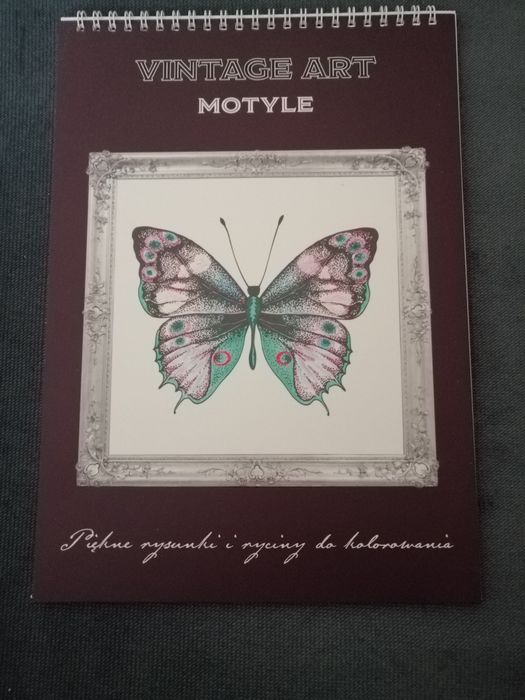 Kolorowanka dla dorosłych Vintage Art - Motyle
