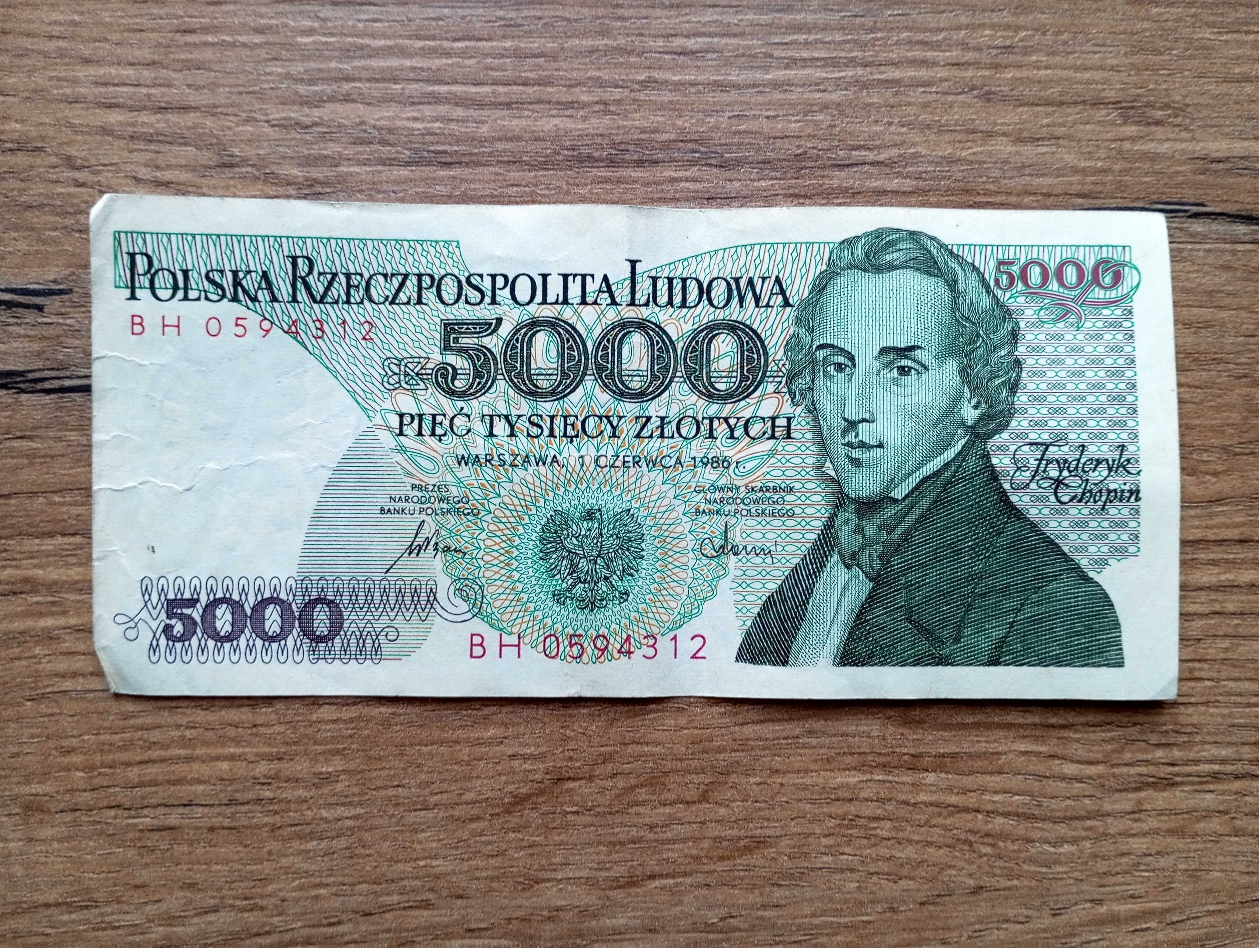 5000 zł 1986   - BH -