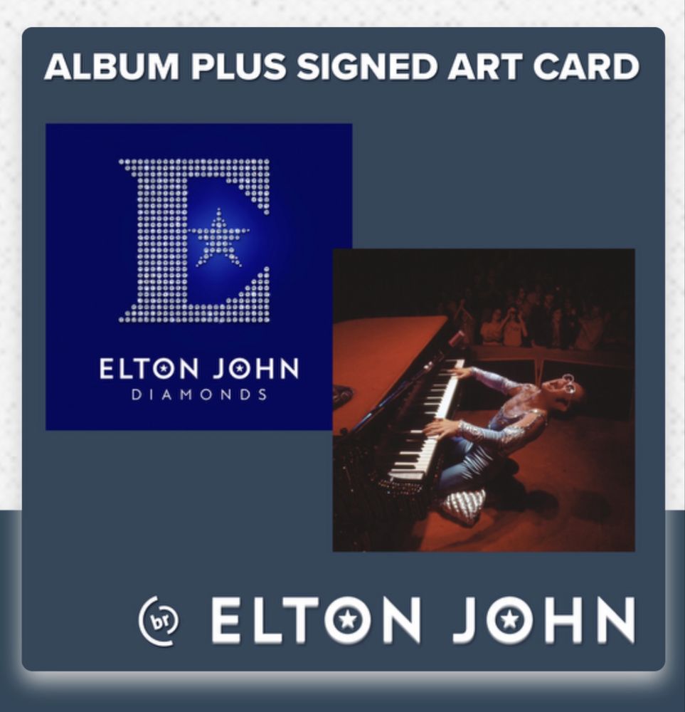 Вінілова платівка Elton John – Diamonds та принт з автографом