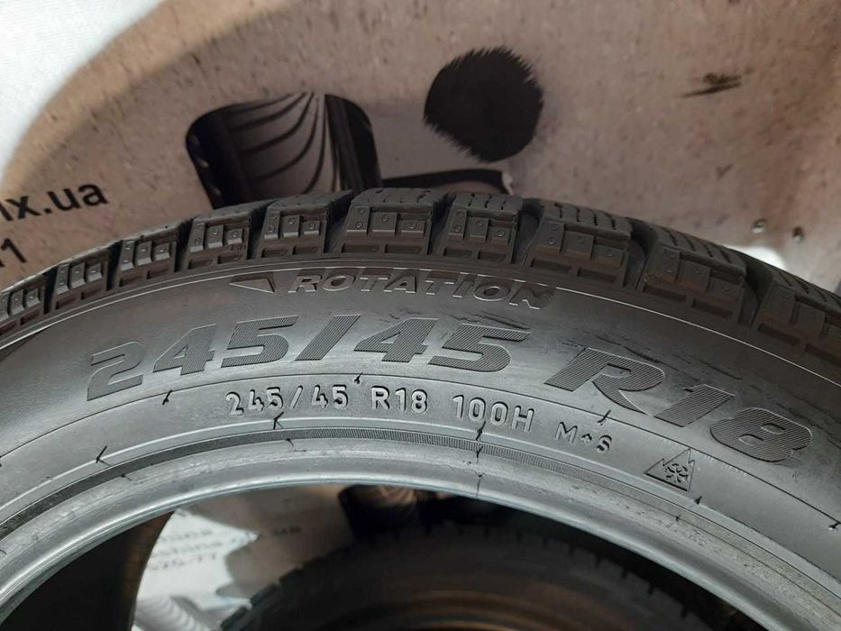 Шини 7,5мм 245/45 R18 PIRELLI iceZero Friction б/у зима склад